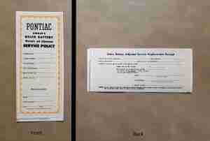 1939-55 New Vehicle Battery Warranty Certificate