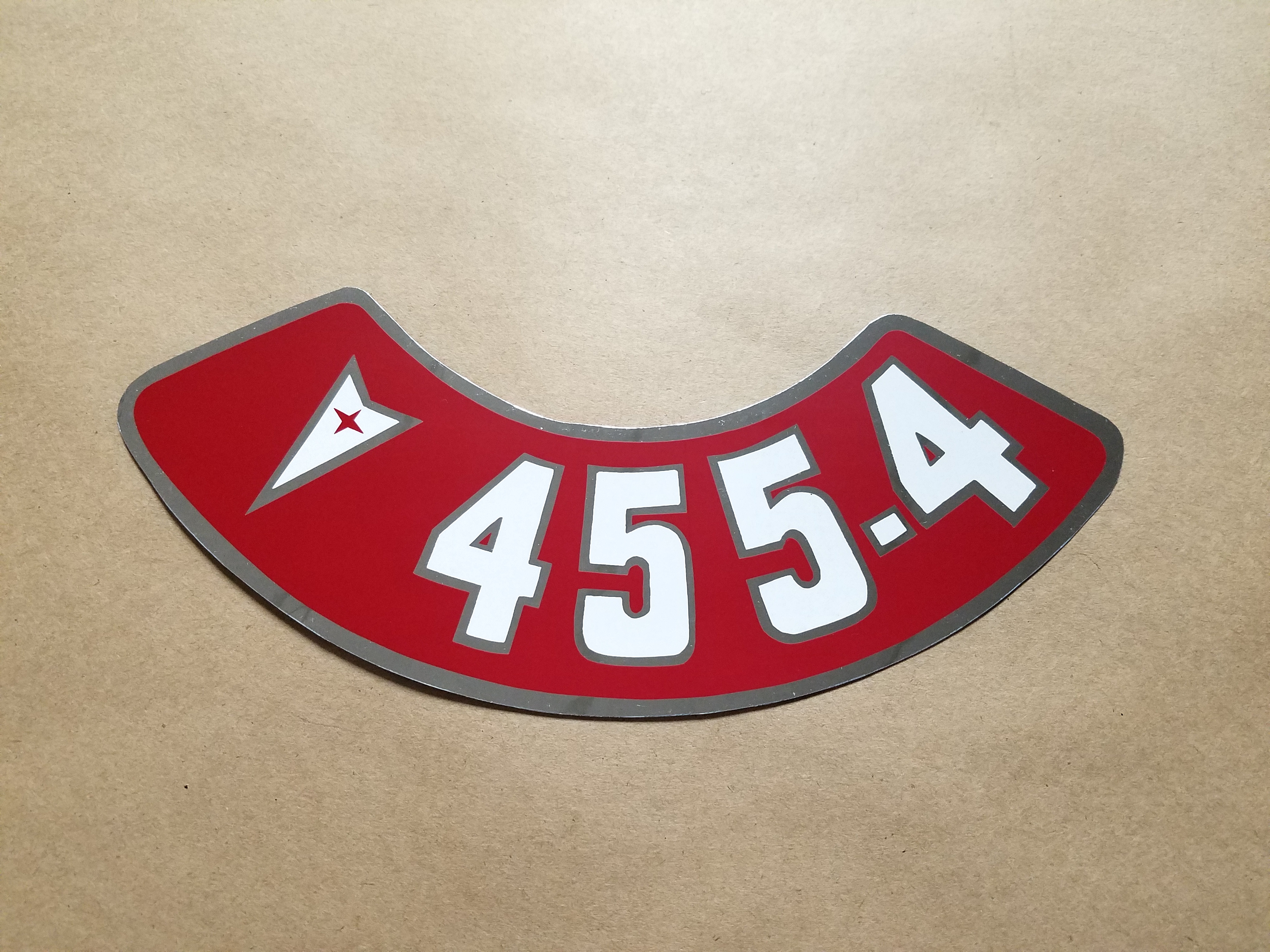 Decal, 455 4V Air Cleaner