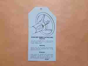 1976-77 tag Headlamp Dimmer Instructions GM#49