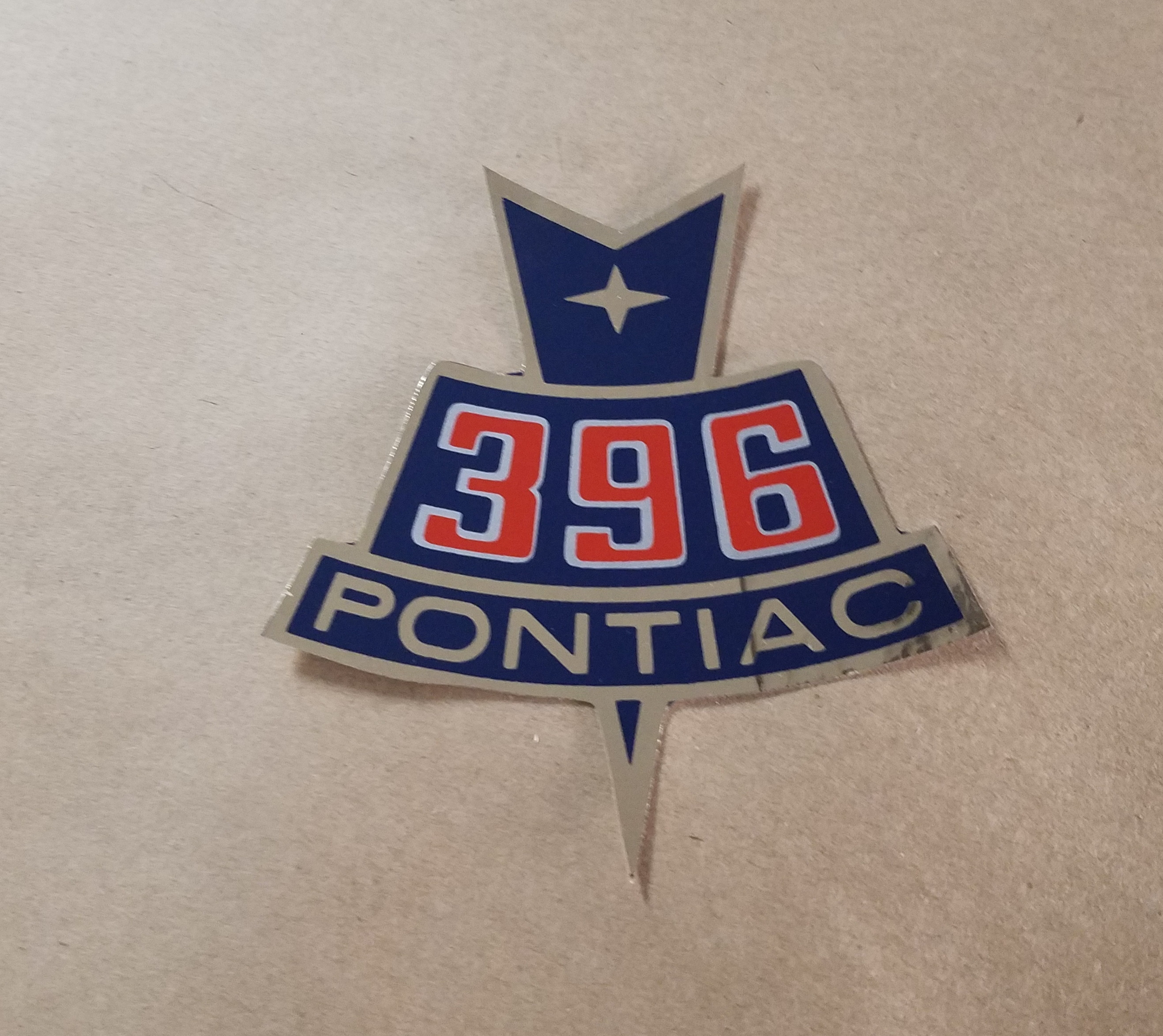 1965-68 Decal, Canada Pontiac "396 Crest" (GM# 3394906)