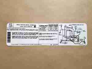 Decal, 3.8 Litre AT Emission, Low/Hi Alt Dft (GM 14065540)