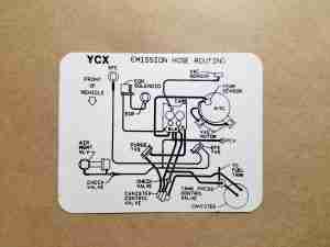 Decal, 5 MT Emission Routing (On Decal: YCX)