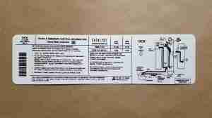 Decal, 5.7 AT/MT Emission & Routing (On Decal: DCK 10116656)