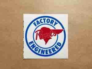 1926-58 Indian Head "Factory Engineered Parts" Decal