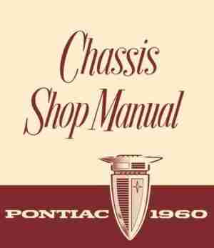 1960 Shop Manual, Chassis, Body & Heating/AC