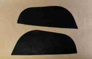 1970-81 F A-frame Seal set, masticated rubber---help seal A arm area. (set)