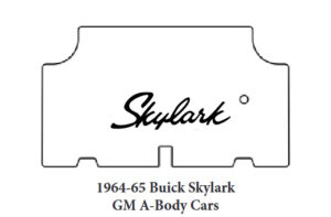 1964 1965 Buick Trunk Rubber Floor Mat Cover with G-152 Skylark