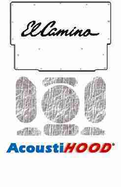 1965 Chevrolet El Camino Under Hood Cover with G-003 El Camino