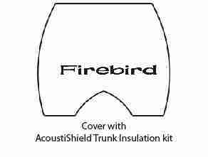 1970-81 Pontiac Firebird Trunk Rubber Floor Mat Cover with G-048 Firebird