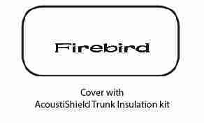 1982-92 Pontiac Firebird Trunk Rubber Floor Mat Cover with G-048 Firebird