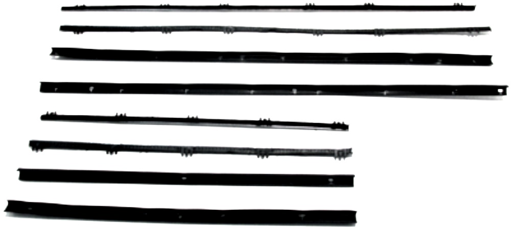 1965 AUTHENTIC 8 Piece Felt Kit, Pontiac GTO & Lemans 2 Door Sedan fuzzy