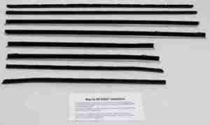 1966-67 REPLACEMENT 8 Piece Felt Kit, Pontiac GTO & Lemans 2 Door Sedan