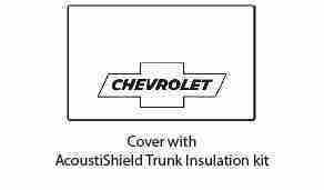 1933-34 Chevrolet Coupe Trunk Rubber Floor Mat Cover with G-010 Chevy Bowtie