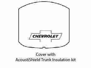 1942-48 Chevrolet Business Coupe Trunk Rubber Floor Mat Cover with G-010 Chevy Bowtie