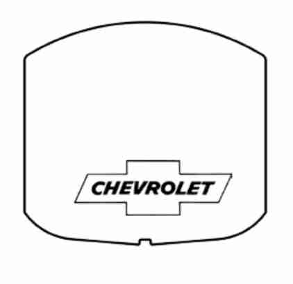1942-48 Chevrolet Coupe Trunk Rubber Floor Mat Cover with G-010 Chevy Bowtie