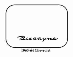 1963-64 Chevrolet Trunk Rubber Floor Mat Cover with G-021 Biscayne