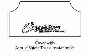 1965-70 Chevrolet Trunk Rubber Floor Mat Cover with G-130 Caprice