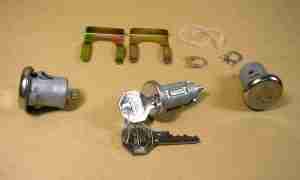 1966-67 A body Ignition tumbler & Lock set, 2 locks with orignal style key