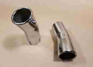 1969 Exhaust Extensions, Chrome, GTO, pair