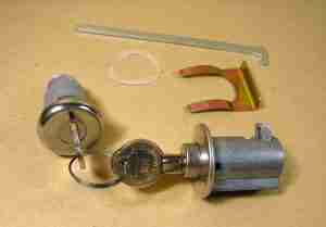 1962 A body Glove & Trunk Lock Set, w/ matching original style keys