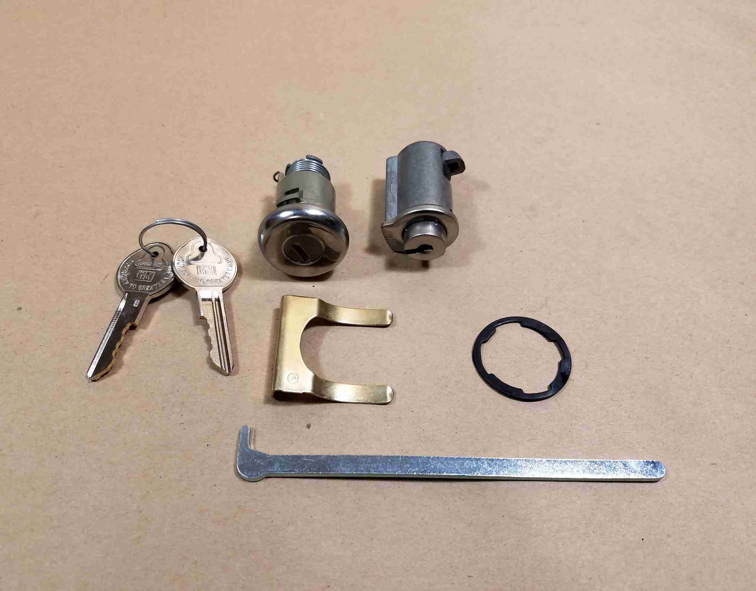 1966-67 A body Glove box & trunk lock kits V P/N 196A