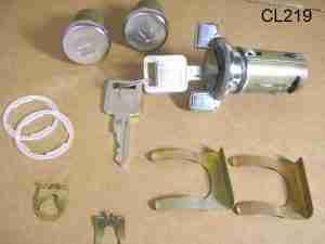 1971-78 P/8 Exc G/P Lock Kit Ignition & Door W/Late Style Square Keys