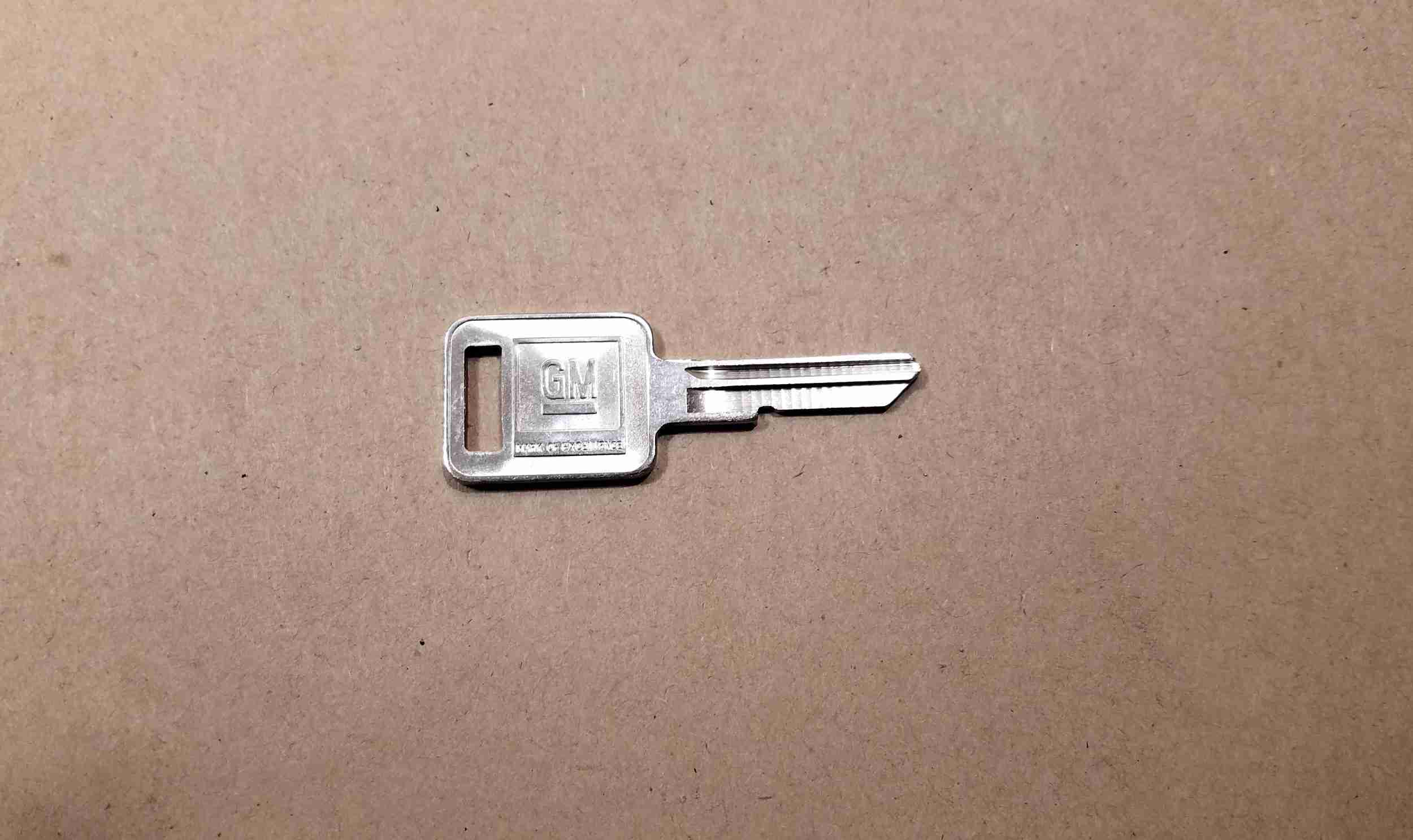 1968-80 Key Blank Square Head GM 1968 1972 1976 &1980