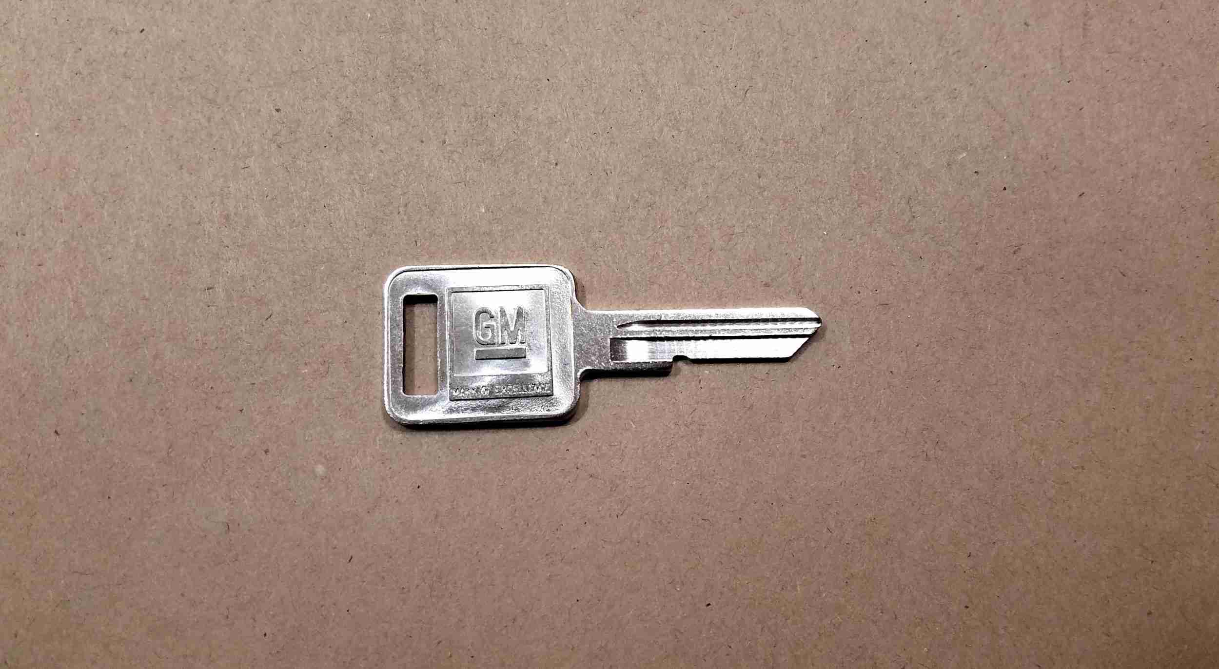 1969-81 Key Blank GM 1969 1973 1977 & 1981