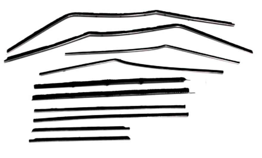 1958 AUTHENTIC 10 Piece Felt Kit, Chevy Bel Air 4 Door Hardtop fuzzy