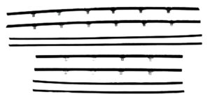 1959-60 REPLACEMENT 8 Piece Felt Kit, Chevy Impala 2 Door Sedan fuzzy