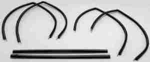 1959-60 UPPER CHANNELs Only 6 Piece Set, Chevy Impala 4 Door Sedan