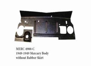 1949 Mercury Car Firewall Pad without Rubber Skirt