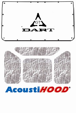 1963-64 Dodge Dart Under Hood Cover with MA-025 Dart GT