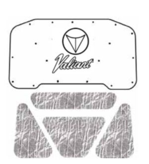 1964 1965 Plymouth Valiant Under Hood Cover with MA-010 Valiant
