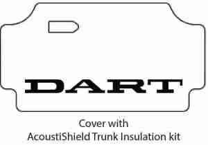 1967-69 Dodge Dart Trunk Rubber Floor Mat Cover with MA-015 Dart