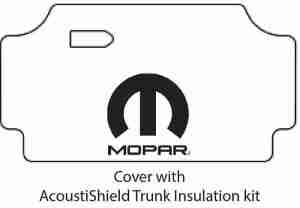 1967-69 Dodge Plymouth Car Trunk Rubber Floor Mat Cover with M-006 MOPAR