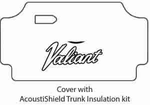 1967-69 Plymouth Valiant Trunk Rubber Floor Mat Cover with MA-010 Valiant