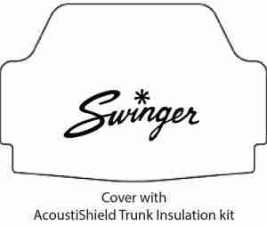 1970-76 Dodge Swinger Trunk Rubber Floor Mat Cover with MB-030 Swinger