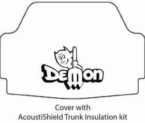 1971-72 Dodge Demon Trunk Rubber Floor Mat Cover with MB-040 Demon