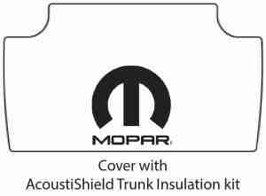 1962-64 Dodge Dart Trunk Rubber Floor Mat Cover with M-006 MOPAR