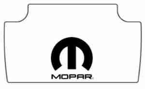 1962-64 Dodge Plymouth Trunk Rubber Floor Mat Cover with M-006 MOPAR