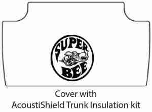 1965-67 Dodge Super Bee Trunk Rubber Floor Mat Cover with MB-100 Super Bee