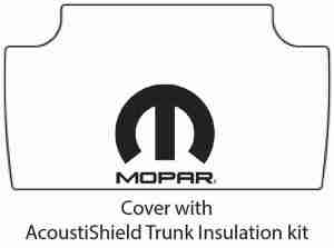 1965-67 Dodge Plymouth Car Trunk Rubber Floor Mat Cover with M-006 MOPAR