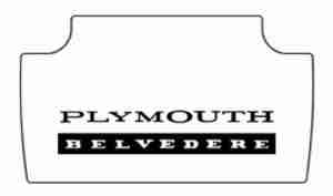 1965-67 Plymouth Belvedere Trunk Rubber Floor Mat Cover with MB-010 Belvedere