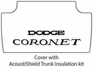1968-70 Dodge Coronet Trunk Rubber Floor Mat Cover with MB-060 Coronet