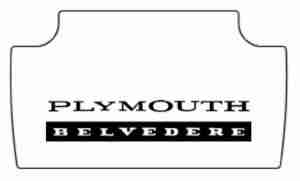 1968-70 Plymouth Belvedere Trunk Rubber Floor Mat Cover with MB-010 Belvedere