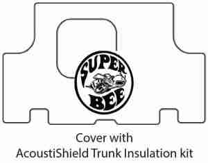 1971 Dodge Super Bee Trunk Rubber Floor Mat Cover with MB-100 Super Bee
