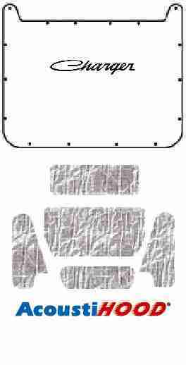 1971-74 Dodge Charger Under Hood Cover with MB-050 Charger