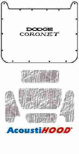 1971-74 Dodge Coronet Under Hood Cover with MB-060 Charger