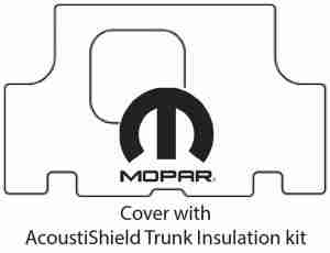 1971-74 Dodge Plymouth Car Trunk Rubber Floor Mat Cover with M-006 MOPAR